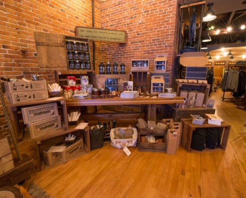 A corner display of craft beer kits and cocktail accessories at our Seacoast NH gift shops